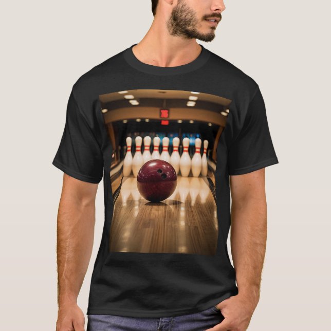 Camiseta Tenpin Bowling Strike. (Anverso)