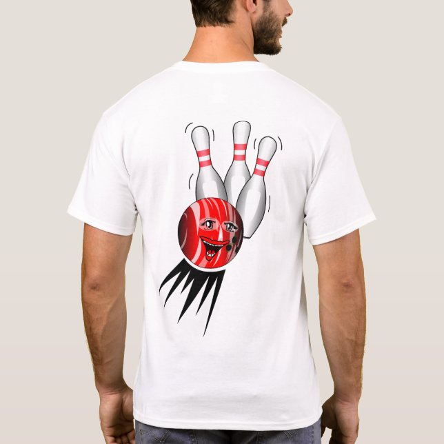 Camiseta Tenpin Bowling Strike. (Reverso)