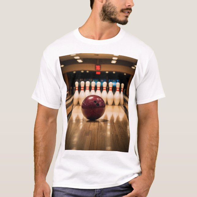 Camiseta Tenpin Bowling Strike. (Anverso)