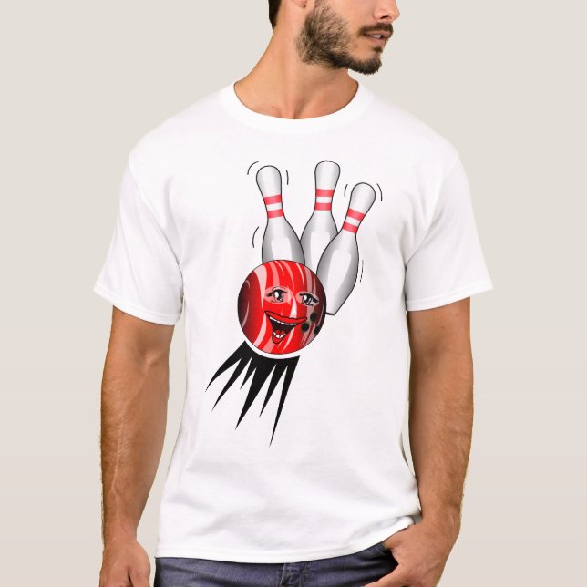 Camiseta Tenpin Bowling Strike. (Anverso)