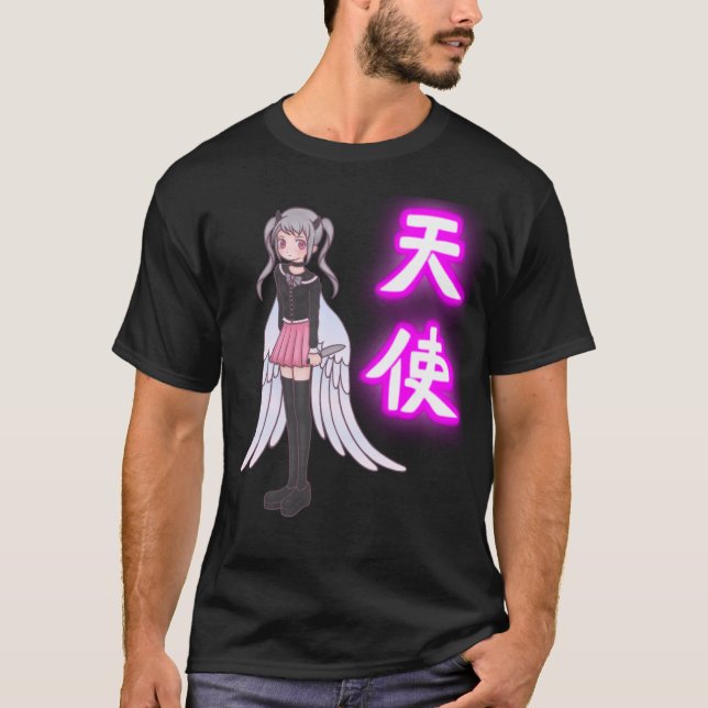 Camiseta TENSHI Angel Anime Jiraikei T-Shirt (Anverso)