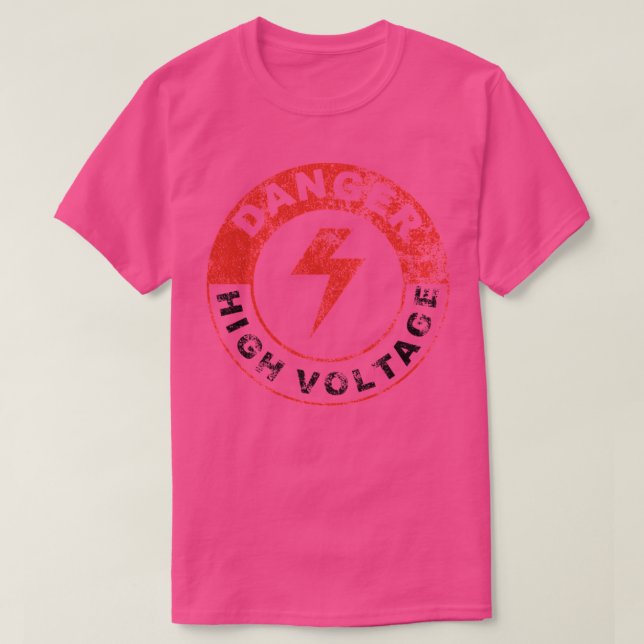 CAMISETA TENSIÓN ALTA DE PELIGRO (Diseño del anverso)