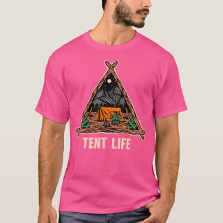 Camiseta Tent Life Camping Summer Camper Wi-Fi para caminat