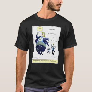 Camiseta Tentación para idiotas justicia persiguiendo pollo