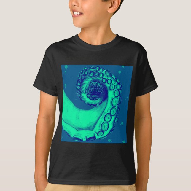 Camiseta Tentáculo náutico del pulpo del trullo y de la (Anverso)