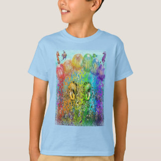 Camiseta Tentáculos de Medusa Arcoíris