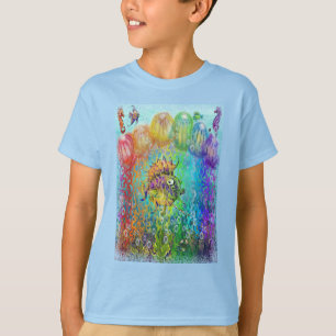 Camiseta Tentáculos de Medusa Arcoíris