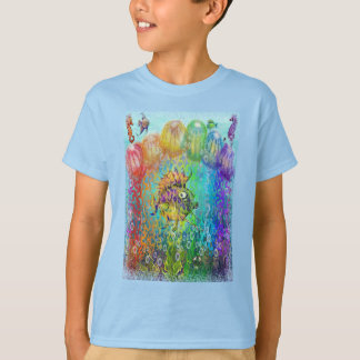 Camiseta Tentáculos de Medusa Arcoíris