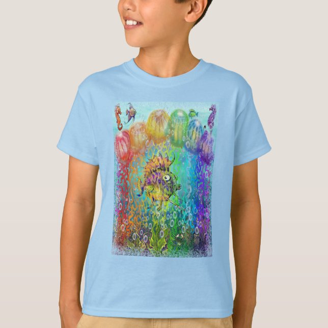 Camiseta Tentáculos de Medusa Arcoíris (Anverso)