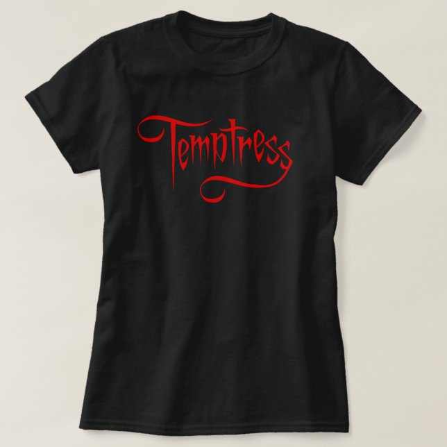 Camiseta Tentadora de texto (Diseño del anverso)
