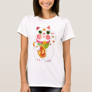 Camiseta Tentar el gato Maneki Neko