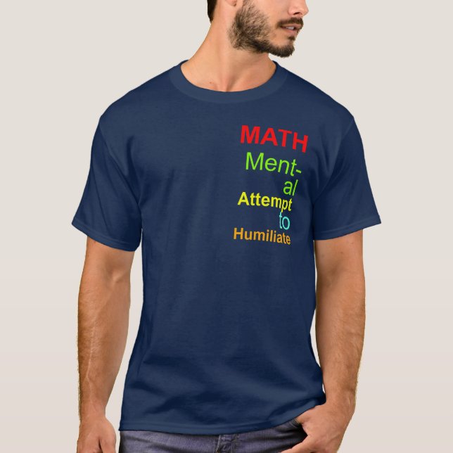 Camiseta Tentativa Mental De Testimonio Colorido  (Anverso)