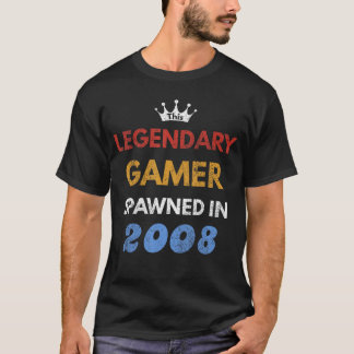 Camiseta Tenth Birthday Gaming Gift  Born in 2008 for Gamer