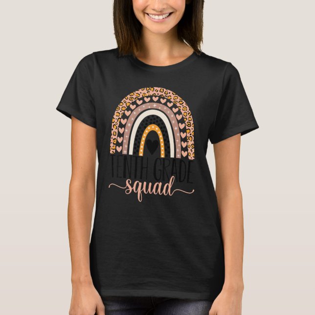 Camiseta Tenth Grade Squad Team 10th Grade Teacher Back To  (Anverso)