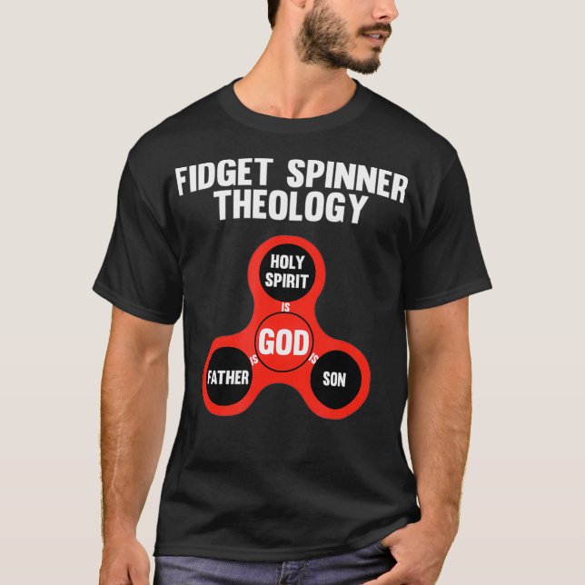 Camiseta Teología De Fidget Spinner Para Hombres Mujeres Ni (Anverso)