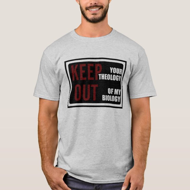 Camiseta Teología y biología (Anverso)