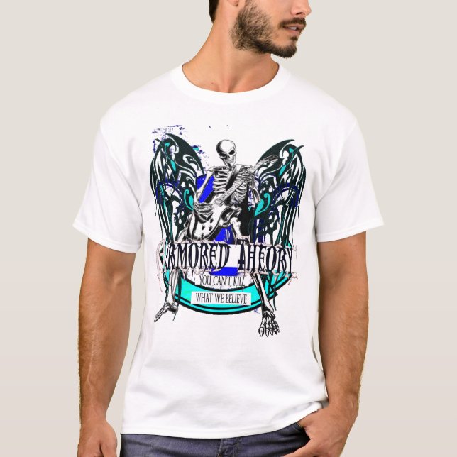 Camiseta Teoría acorazada White (tan metalizado) épico T (Anverso)