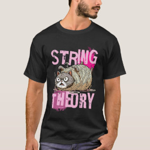 Camiseta Teoría de Cuerdas Gato Divertido Profesora de Físi