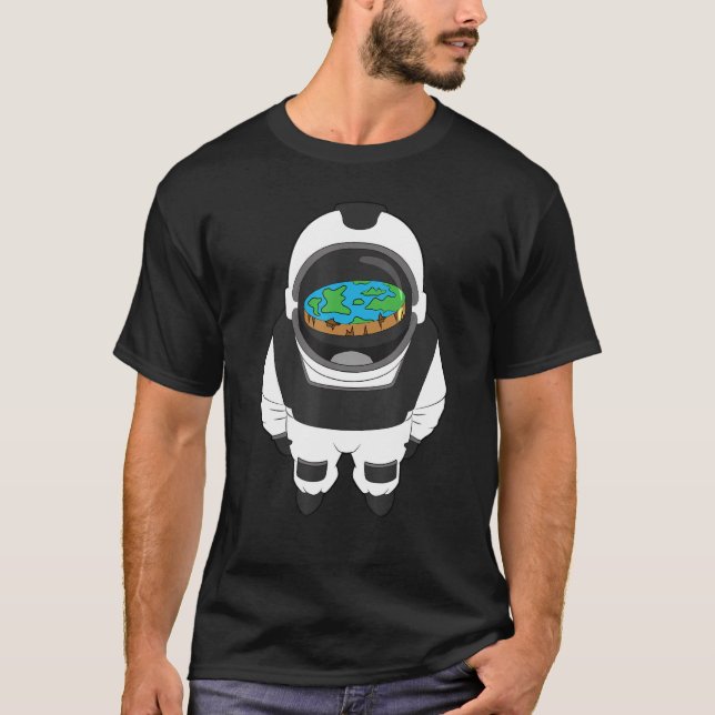 Camiseta teoría de la conspiración astronauta de la tierra  (Anverso)