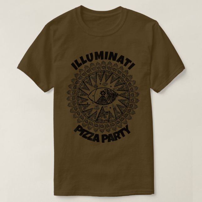 Camiseta Teoría de la conspiración culinaria Fiesta de la p (Diseño del anverso)