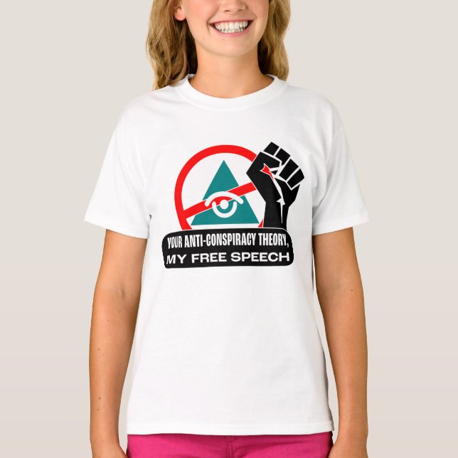 Camiseta Teoría de la conspiración mi libre expresión (Anverso)