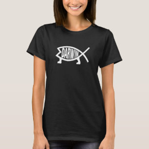 Camiseta Teoría de la evolución de los peces ateos Charles