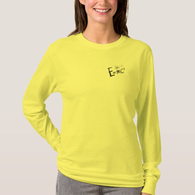 Camiseta Teoría de la Relatividad de Einstein. Fórmula (Anverso)