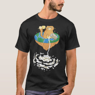 Camiseta Teoría de la Tierra Plana de la Vía Láctea Profeso