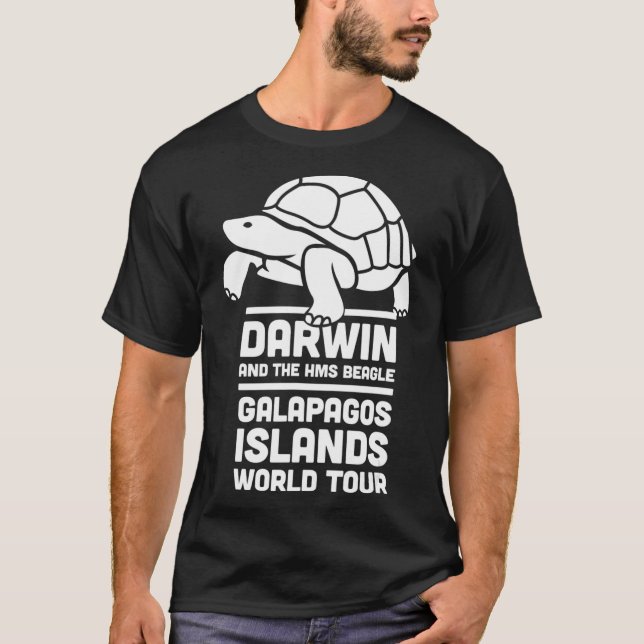 Camiseta Teoría del ateísmo de la Evolución Charles Darwin (Anverso)