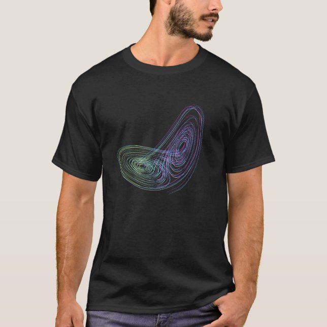 Camiseta Teoría del caos Atractor de Lorenz (Anverso)