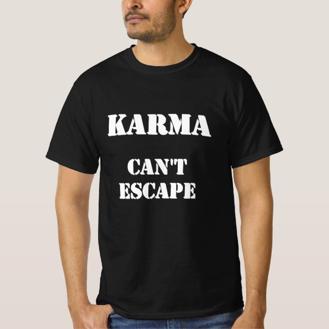Camiseta teoría del karma filosofía de India Asia linda cam (Anverso)