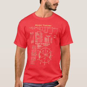 Camiseta Teoría musical Truco Compositor de música Regalo d