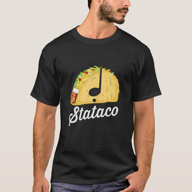 Camiseta Teoría Taco Staccato Stataco Gracioso Ritmo Musica (Anverso)