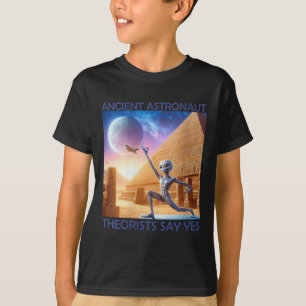 Camiseta Teóricas astronautas de la antigua escuela de yoga