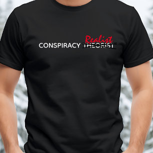 Camiseta Teórico de la conspiración/Hombres graciosos reali
