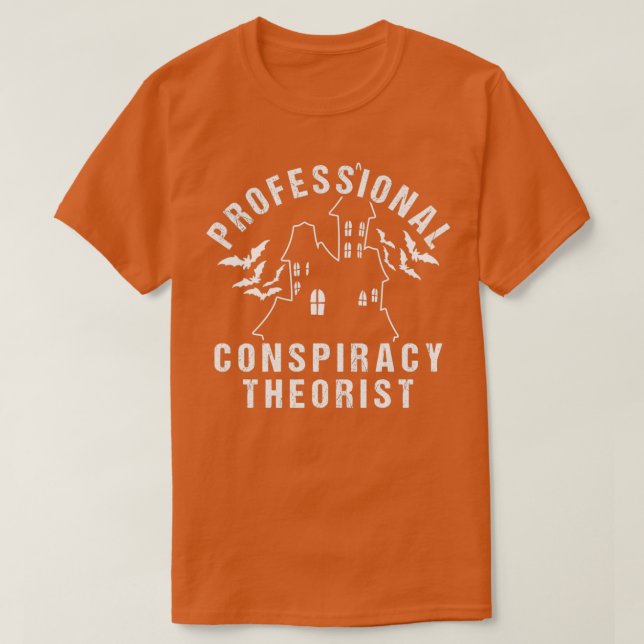 Camiseta Teóricos profesionales de la conspiración (Diseño del anverso)