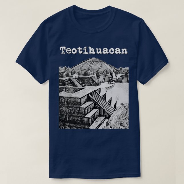 Camiseta Teotihuacan México (Diseño del anverso)