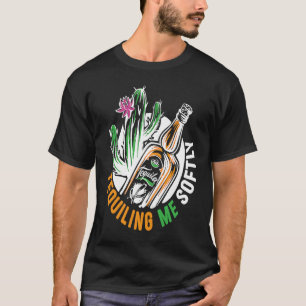 Camiseta Tequeándome suavemente el alcohólico alcohólico bo