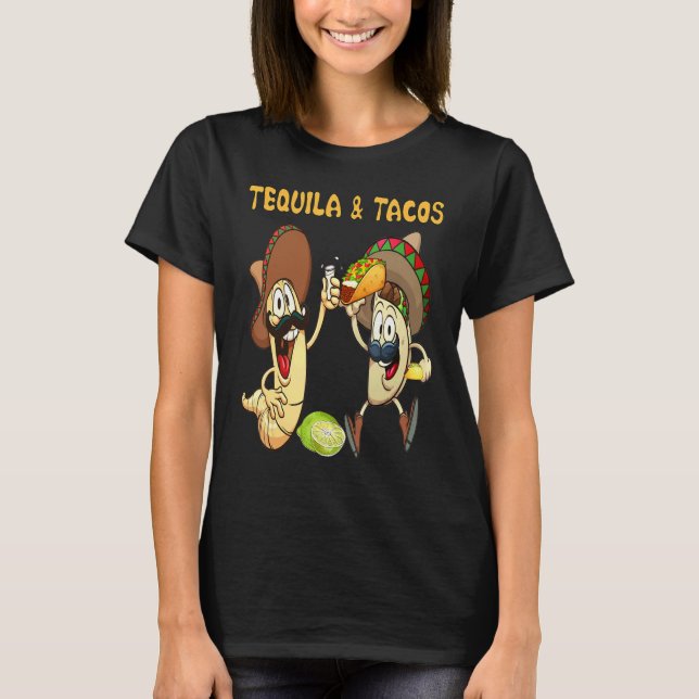 Camiseta Tequila And Tacos Patron Tequila Mens Tequila Haku (Anverso)