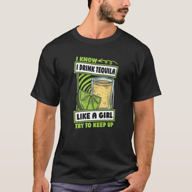 Camiseta Tequila Chica Bebida Cocktail - Alcohol Tequila Pr (Anverso)