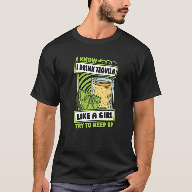 Camiseta Tequila Chica Bebida Cocktail - Alcohol Tequila Pr (Anverso)