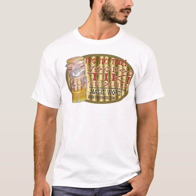 Camiseta Tequila de Tiki del vudú es tiempo de Tiki (Anverso)