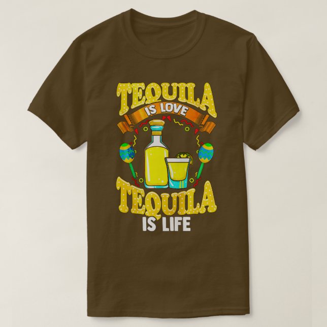 Camiseta Tequila es amor Cinco De Mayo (Diseño del anverso)