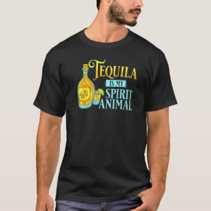 Camiseta Tequila es mi espíritu Animal Alcohol Mexicano