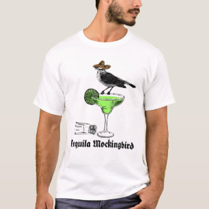 Camiseta Tequila Gráfica Mockingbirds Imágenes de Viñeta