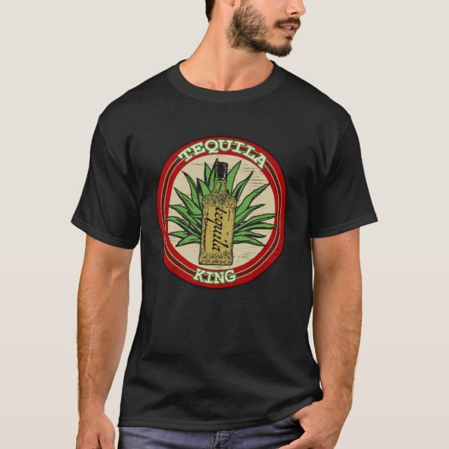 Camiseta Tequila King Guay Tequila Botella Agave (Anverso)