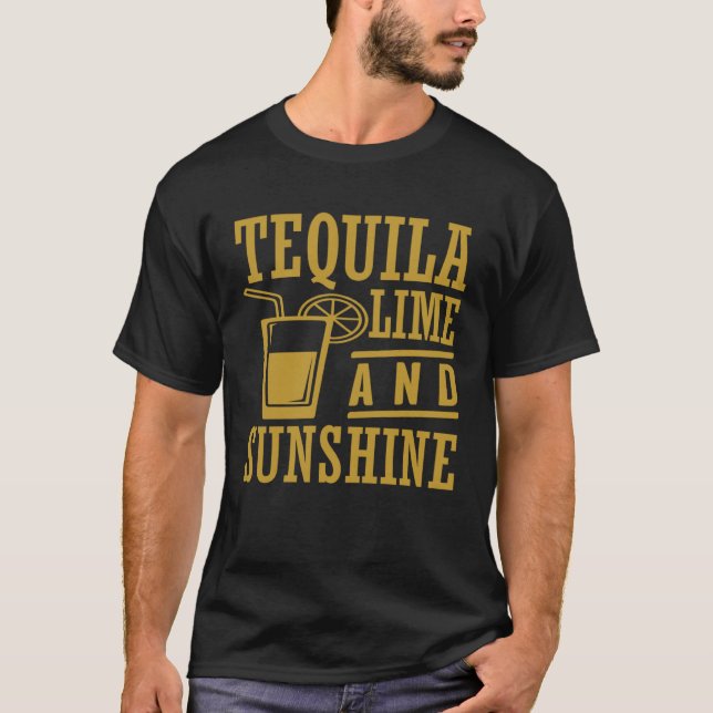 Camiseta Tequila Lime And Sunshine Cinco De Mayo (Anverso)