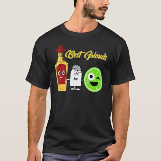 Camiseta Tequila Lime Salt Mejor Amigo Mexicano Bebida En C (Anverso)