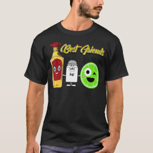 Camiseta Tequila Lime Salt Mejor Amigo Mexicano Bebida En C