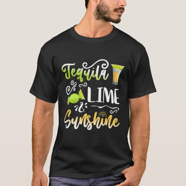 Camiseta Tequila Lime Sunshine Lime Lemon Drinking Lovers C (Anverso)